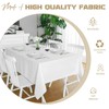 Pesonlook 1 Pack White Rectangle Tablecloth, 60 x 126 Inch