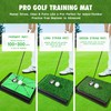 Golf Hitting Mat, 3-in-1 Golf Practice Mat, Replaceable Turf Golf