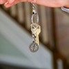 WHAMVOX Robust Copper-zinc Alloy Compass Keychain Portable Compact Pocket Compass