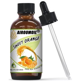 Pure Sweet Orange Essential Oil - Citrus Aromatherapy for Fresh Fragrance Diffuser Body Fall Christmas Natural Plant Scents 4 Fl Oz
