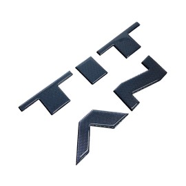 BDTrims Hood 3D Domed Raised Letters Compatible with 2016-2020 Nissan Titan Models (Carbon Fiber)