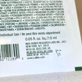 LA MER 2x La Mer The Treatment Lotion Sample Packets .05oz, 1.5mL Each