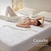 Cozorbt Heated Quilted Wave Mattress Pad,Twin Size,Soft Bed Warmer,10 Heat
