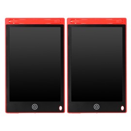 2Pcs 8.5in Electronic Figure LCD Writing Pad Drawing Children Notebook for Family Schoolred