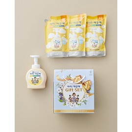Aikkkeut-hae [아이깨끗해] 순 대용량 선물세트 (490ml 1개+450ml 리필3개) [Eye Clean] Large Capacity Gift Set (1 x 490ml + 3 x 450ml Refills)
