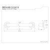 Kingston Brass DR314162 Designer Trimscape Restoration Decor 16-Inch Grab Bar