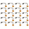 20x Amber - 3/4" (.75") Mini Round Clearance 3 LED