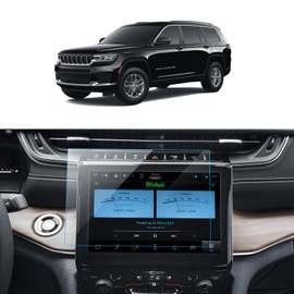 LANTU Matte Screen Protector for Jeep Grand Cherokee L 2022 2023 2024 2025 Accessories Navigation Touchscreen Protector Film Tempered Glass HD Clear 10.1''