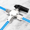 TAISHER 1PCS 304 Stainless Steel 3 Way Compression Tube Valve,