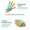 Finger Grip Ball Hand Exercise Therapy Resistance Squeeze Ball Hand