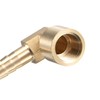 sourcing map Brass Hose Barb Fitting Elbow, 8mm Barbed x
