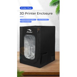 Creality Upgraded Ender Plus 3D Fireproof and Dustproof 3D Printer Enclosure with Exhaust Fan Interface for Ender-3/Ender-3 S1/S1 Pro/3 S1 Plus/5 S1/CR-6 SE, Constant Temperature Protective Cover Room