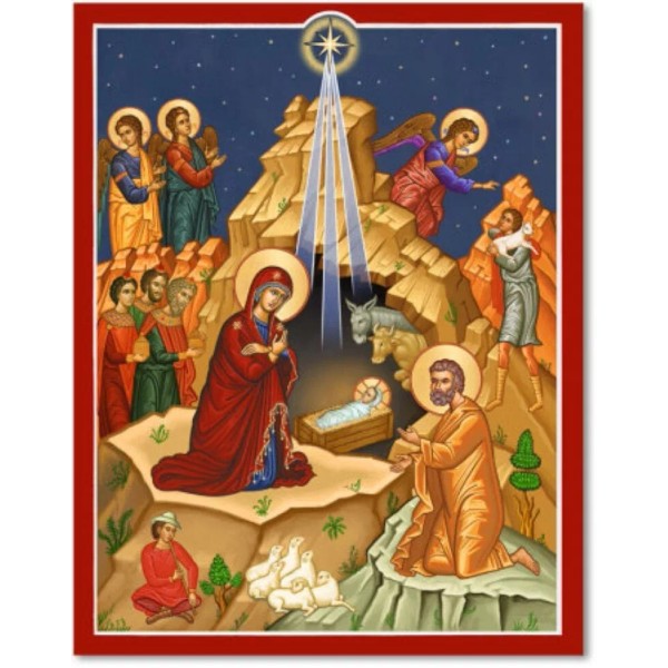 STAR OF BETHLEHEM Icon PRINT 8x10 USA ULTRA SATIN CATHOLIC