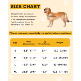 Dog Lift Harness for Medium Dogs, Sling for Dogs Back Legs, Adjustable Soft Padded Dog Support Harness for Back Legs for Elderly, Injured, Arthritic, Disabled Dogs, L