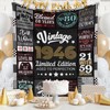 80th Birthday Gifts for Men, 1946 Blanket Gift for 80