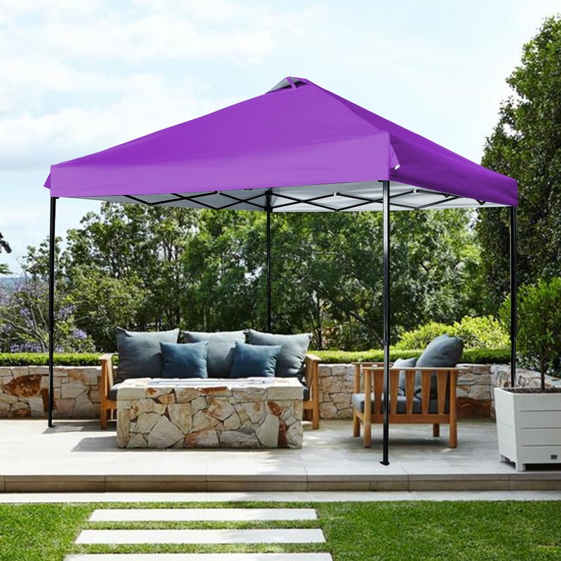 JANCANOPY 12x12 Canopy Replacement Top with Air Vent Silver Coated