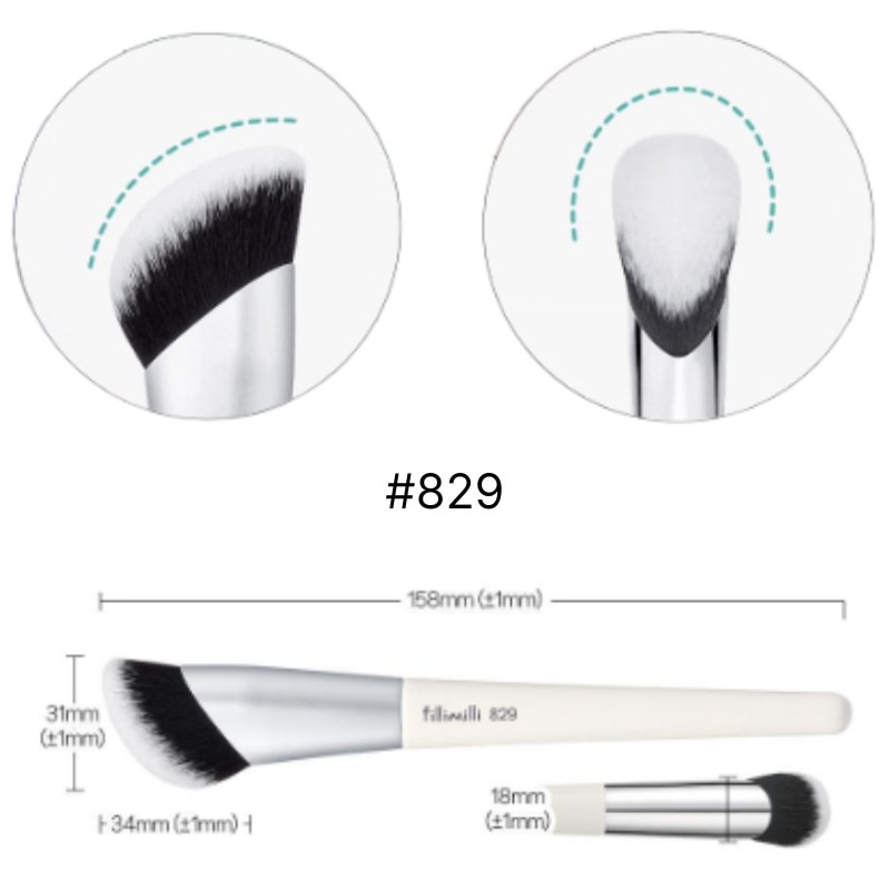 FILLIMILLI Skin & Spot Corrector Brush Duo 829/813 with Brush