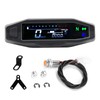 Shkalacar Motorcycle Digital Speedometer, Tachometer with 1-6 Speed LCD Display,