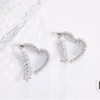 A&M Pink 14K Gold Plated Wheat Heart Earrings for women-