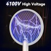 Nymrix Electric Fly Swatter Racket,2 in 1 Mosquito Bug Zapper