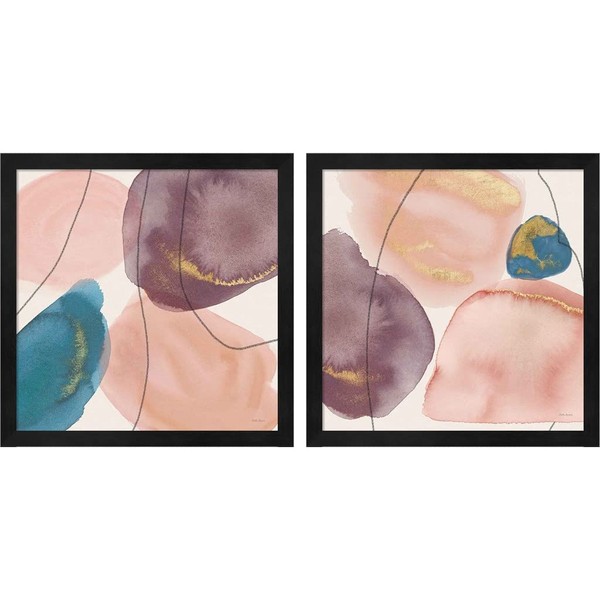 Petal Passion Eventide by Beth Grove, 2 Piece Black Framed