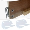 VGOL 4PCS Bed Rail Hook Plates 96x58x2mm Mounting Hole 11/32