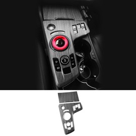 JUIVEEL Central Gear Shift Panel Cover Center Control Cover Trim Car Interior Parts Compatible with Kia Sportage 2023-2025 Accessories (Wood Grain Style)