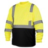 Pyramex Safety RLTS3110BXL RLTS31B Series Hi-Vis Safety T-Shirt, Polyester, X-Large,