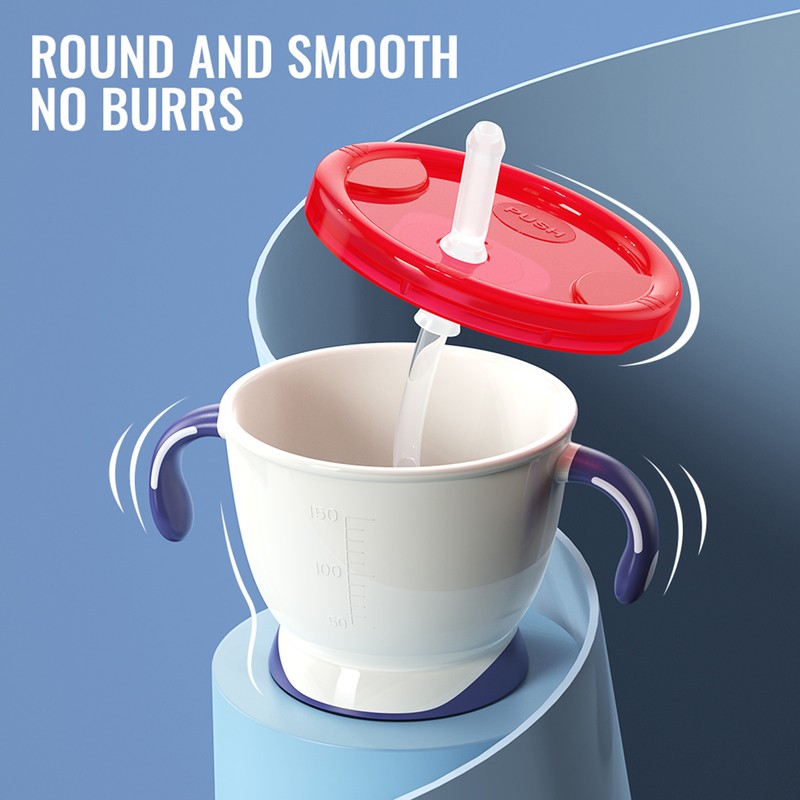 3PCS Baby Straw Cup 150ml Spill Proof Toddler Baby Training