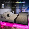 OLEVS Floating Bed Frame Queen Size with Smart LED Lights