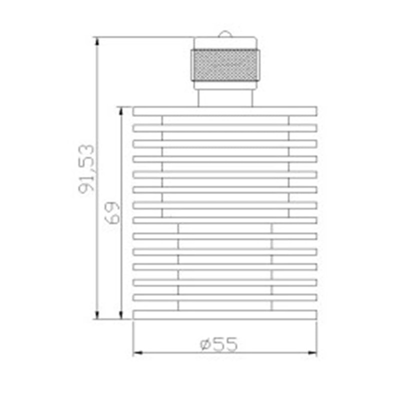 Ahvqevn Coaxial Dummy Load 50W U Style UHF 259M Male