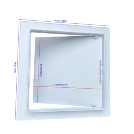 LASTORY Access Panels for Drywall, 6 x 6 Inch Wall Hole Covers, Removable Hinged Access Doors for Ceiling and Wall, Heavy Durable White for Plumbing