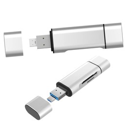 Gatuida USB Type-c Memory Card Reader in Card Reader for Phone Mini Portable High-Speed