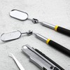 2 Pieces Telescoping Inspection Mirror Eyelash Inspection Mirror Adjustable Extension