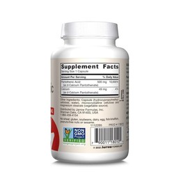 Zalow Formulas 자로우 포뮬러스 판토텐산 B5 500mg 100베지캡슐 Jarow Formulas Pantothenic Acid B5 500mg 100 Veggie Capsules