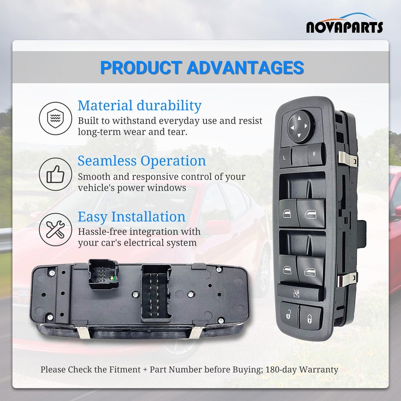 Interruptor de ventana Master Power para Dodge Dart de 2013