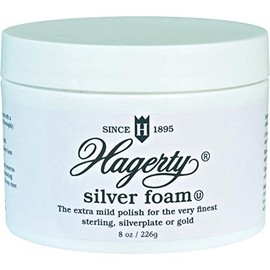 Hagerty Silver Foam Polish Tarnish Unscented Jar 7 Oz