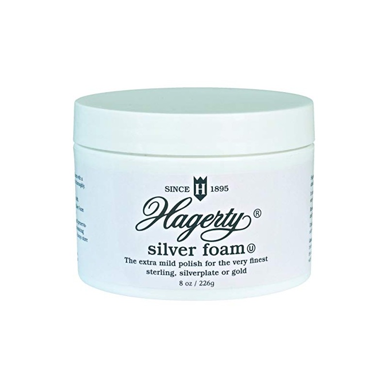 Hagerty Silver Foam Polish Tarnish Unscented Jar 7 Oz