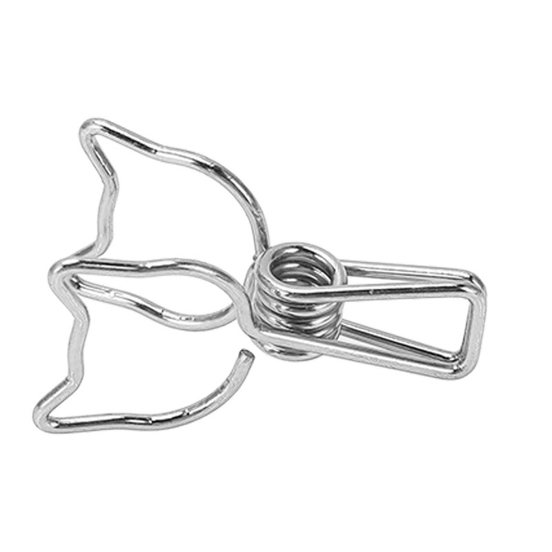100pcs Cat Binder Clips Cute Cartoon Strong Clamping Force Metal