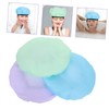 TOVINANNA 3pcs Shower Cap for Thick Hair Elastic Band Microfiber