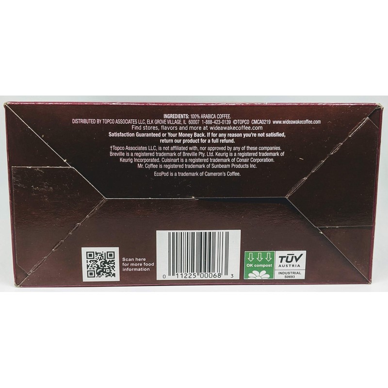 Wide Awake Coffee Single Serve Coffee Pods (32 Count, Breakfast