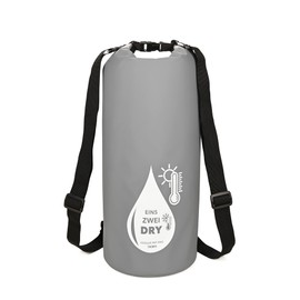 Troika RUC03/GY Outdoor Backpack with Cooling Function and Roll-Top 1-2 Dry Bag Polyester in Grey, gray, Modern