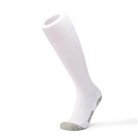 AK SOK Two Pairs of Football Socks,Soccer Socks,Knee High Socks for Boys & Men (CA/US, Alpha, Medium, Regular, Regular, White)