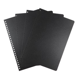 RAYSOONER B5PP-26 B5 Binding Cover Mat Cover 26 Holes 50 Sheets Black