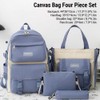 Four-piece Set Backpack Large Capacity Trendy Casual Bag Backpack Set