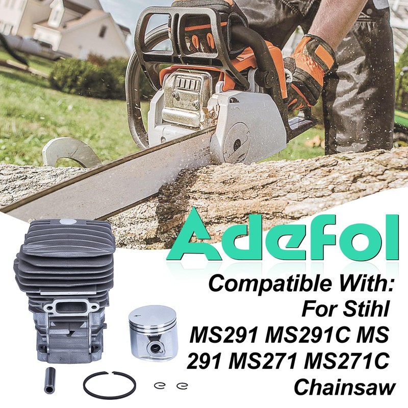 Adefol MS291 Cylinder Piston Kit & 325"-7T Clutch Drum Oil