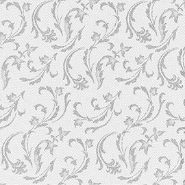 '50 Serviettes "ROYAL Collection 1/4-fold 40 cm x 40 cm Grey" Damascato 85005 Papstar Decoration Napkins