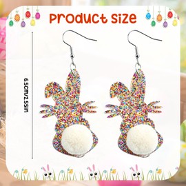 Easter Earrings, Rabbit Earrings, Easter Earrings, Women's Acrylic Easter Earrings, Unit size, Acrylic, Not applicable