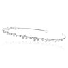 Flexible Elegant Vine Design Headband Tiara - Silver Plated Clear