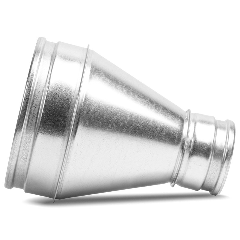 Repa Market 8" to 4" Inch Galvanized Steel Duct Reducer/Increaser